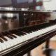Klaviatur des Steinwayflügels der musikkulturschule, der Musikschule im Alten Esel in Lauterbach, Hessen.